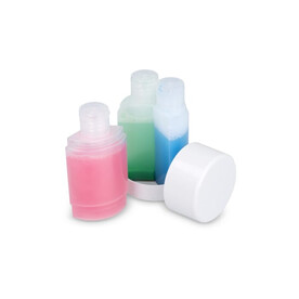Trio Reise-Toilettenflaschen - Weiss bedrucken, Art.-Nr. LT92728-N0001