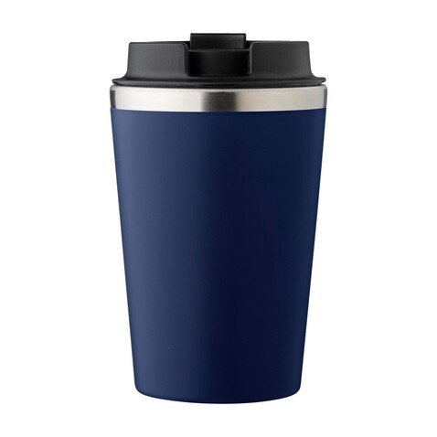 Doppelwandiger Thermobecher Shay | 350 ml – Blau bedrucken, Art.-Nr. 005999999_1042451