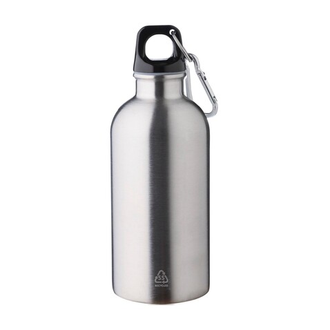 Trinkflasche Sable | Recycelt | 400 ml – Silber bedrucken, Art.-Nr. 032999999_1204264