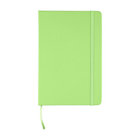Notizbuch Eva | Recycelt | A5 | Liniert – Limettengrün bedrucken, Art.-Nr. 019999999_1207023