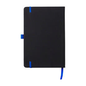 Notizbuch Charlene | Recyceltes PU | A5 | Liniert – Kobaltblau bedrucken, Art.-Nr. 023999999_1420990