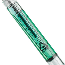 Kugelschreiber Dr. David | Recycelt | Spritzenform – Hellgrün bedrucken, Art.-Nr. 029999999_1439106
