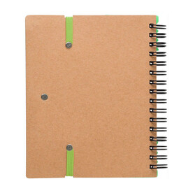 Notizbuch Stella | Recyclingpapier | Liniert – Hellgrün bedrucken, Art.-Nr. 029999999_1454585