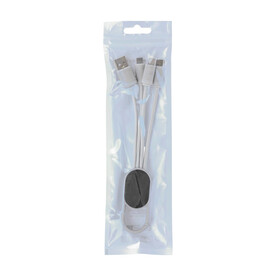 Ladekabel Idris | 4-in-1 – Weiß bedrucken, Art.-Nr. 002999999_432312