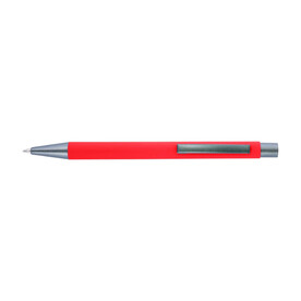 Kugelschreiber Emmett | Original | Gummibeschichtung – Rot bedrucken, Art.-Nr. 008999999_8298