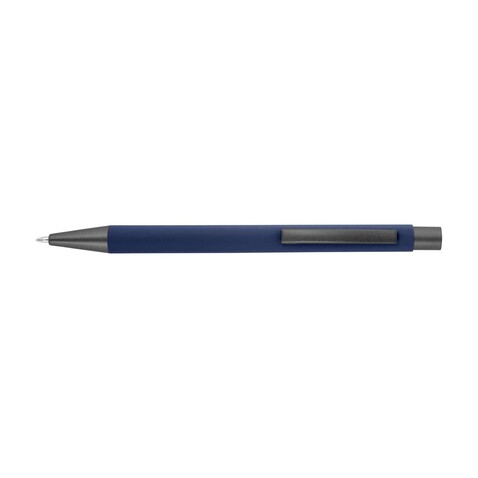 Kugelschreiber Emmett | Gummibeschichtung – Blau bedrucken, Art.-Nr. 005999999_8298 Kugelschreiber Emmett | Gummibeschichtung – Blau bedrucken, Art.-Nr. 005999999_8298