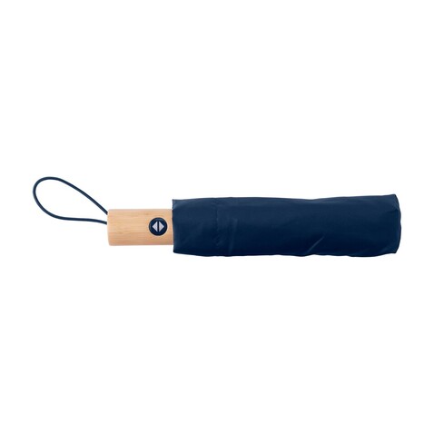 Regenschirm Teodora | Recycelt – marineblau bedrucken, Art.-Nr. 536999999_839700