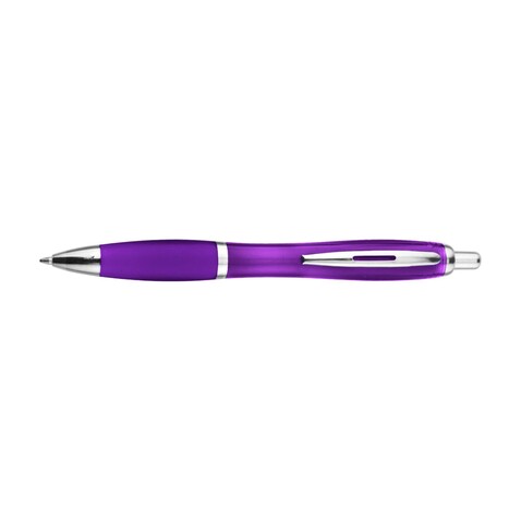 Kugelschreiber Newport | Gummierte Griffzone – Violett bedrucken, Art.-Nr. 024999128_915928