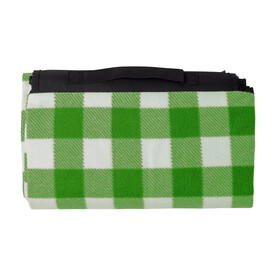 Fleece-Decke Vesper | Recycelt – Hellgrün bedrucken, Art.-Nr. 029999999_976591