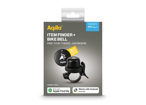 Aqiila Tagbird – Fahrradklingel mit wasserdichter Smartfinder - Schwarz bedrucken, Art.-Nr. LT45202-N0002 Aqiila Tagbird – Fahrradklingel mit wasserdichter Smartfinder - Schwarz bedrucken, Art.-Nr. LT45202-N0002