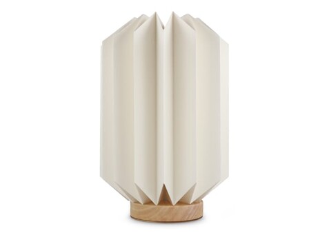 Coollux faltbare Papier-LED-Lampe Eos auf Holzsockel, 25 cm (Briefkastengröße) - Natur bedrucken, Art.-Nr. LT40728-N0094 Coollux faltbare Papier-LED-Lampe Eos auf Holzsockel, 25 cm (Briefkastengröße) - Natur bedrucken, Art.-Nr. LT40728-N0094