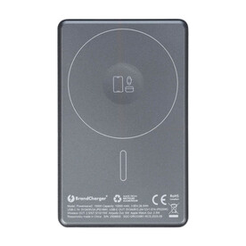 BrandCharger Powerbank Powerwave 2 | Recycelt | 10.000 mAh – stahlgrau bedrucken, Art.-Nr. 411999999_1507366