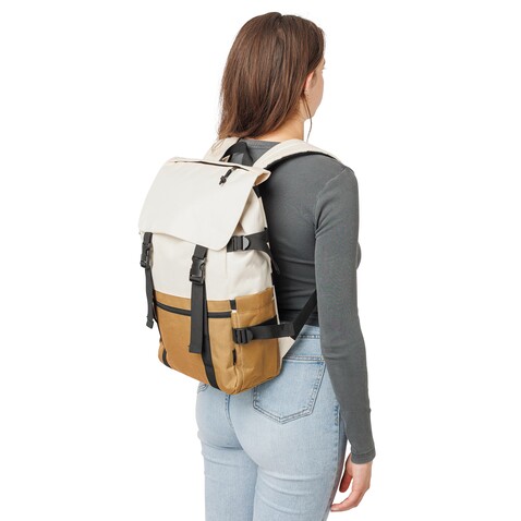 Rucksack Vayo 2-tone | Recycelt | Laptop 15" | 11 l – Khaki bedrucken, Art.-Nr. 013999999_1507530 Rucksack Vayo 2-tone | Recycelt | Laptop 15" | 11 l – Khaki bedrucken, Art.-Nr. 013999999_1507530
