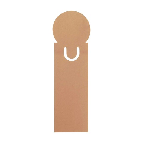 Lesezeichen Clay | Recycelter Karton – Braun bedrucken, Art.-Nr. 011999999_1513373