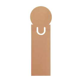 Lesezeichen Clay | Recycelter Karton – Braun bedrucken, Art.-Nr. 011999999_1513373
