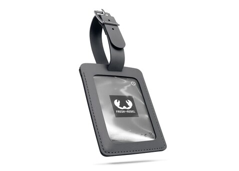Fresh 'n Rebel Card Finder mit Gepäckanhänger für Apple und Google - Dunkelgrau bedrucken, Art.-Nr. LT49203-N0060 Fresh 'n Rebel Card Finder mit Gepäckanhänger für Apple und Google - Dunkelgrau bedrucken, Art.-Nr. LT49203-N0060