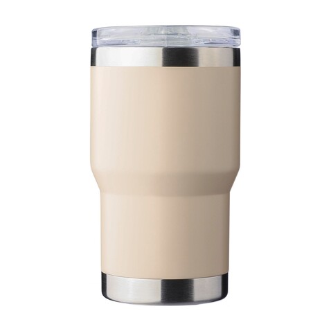 Reise-Thermobecher Ayen | Edelstahl | 350 ml | Keramikbeschichtung – beige bedrucken, Art.-Nr. 357999999_1267375