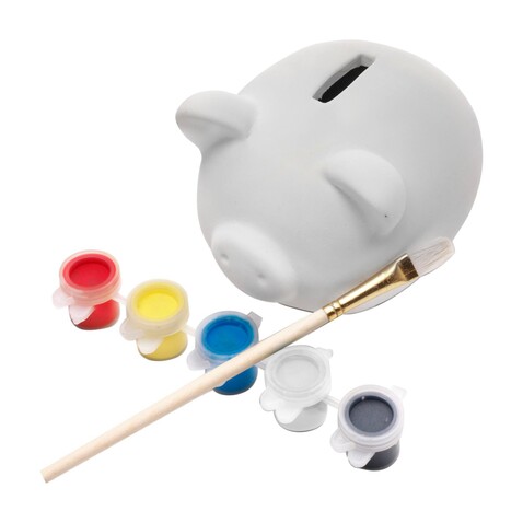 Sparschwein Monika – Weiß bedrucken, Art.-Nr. 002999999_1906 Sparschwein Monika – Weiß bedrucken, Art.-Nr. 002999999_1906