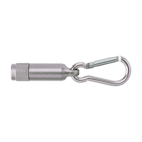 Schlüsselanhänger mit Lampe Tracy – Silber bedrucken, Art.-Nr. 032999999_432009