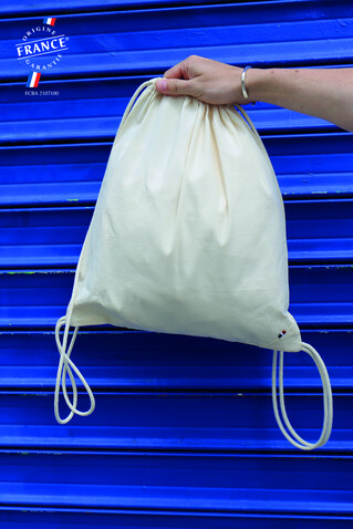 CÔME rucksack mit kordelzug - Natural bedrucken, Art.-Nr. A04334-NA-M