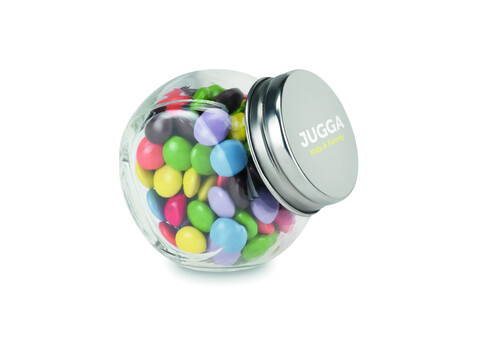 Schokolinsen im Glasspender - Multicolour bedrucken, Art.-Nr. KC6640-99