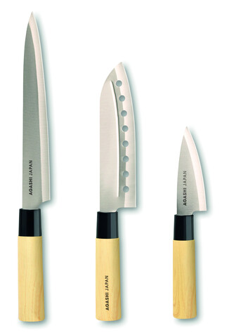Messer-Set im japanischen Stil - Multicolour bedrucken, Art.-Nr. KC6841-99 Messer-Set im japanischen Stil - Multicolour bedrucken, Art.-Nr. KC6841-99