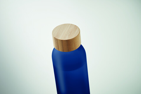 Glasflasche 500 ml - Transparent Blau bedrucken, Art.-Nr. MO2105-23 Glasflasche 500 ml - Transparent Blau bedrucken, Art.-Nr. MO2105-23