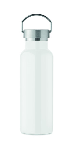 Doppelwandige Flasche 500 ml - Weiß bedrucken, Art.-Nr. MO2107-06 Doppelwandige Flasche 500 ml - Weiß bedrucken, Art.-Nr. MO2107-06
