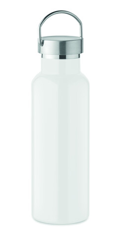 Doppelwandige Flasche 500 ml - Weiß bedrucken, Art.-Nr. MO2107-06 Doppelwandige Flasche 500 ml - Weiß bedrucken, Art.-Nr. MO2107-06