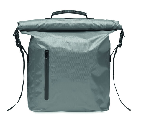 Rolltop-Tasche RPET - Steingrau bedrucken, Art.-Nr. MO2181-15 Rolltop-Tasche RPET - Steingrau bedrucken, Art.-Nr. MO2181-15
