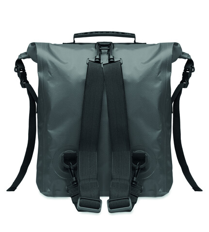 Rolltop-Tasche RPET - Steingrau bedrucken, Art.-Nr. MO2181-15 Rolltop-Tasche RPET - Steingrau bedrucken, Art.-Nr. MO2181-15