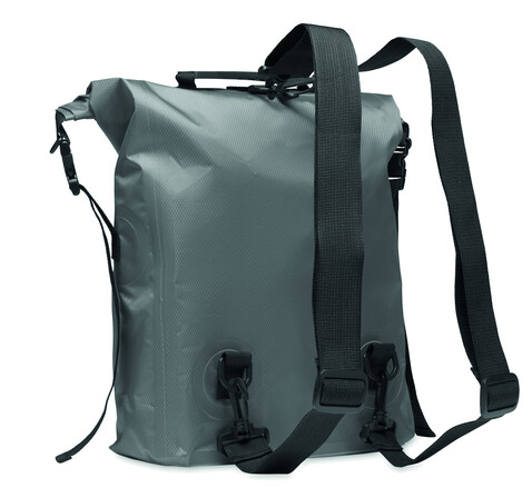Rolltop-Tasche RPET - Steingrau bedrucken, Art.-Nr. MO2181-15 Rolltop-Tasche RPET - Steingrau bedrucken, Art.-Nr. MO2181-15