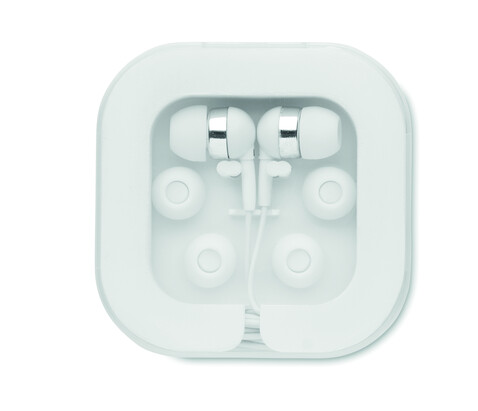 Ohrhörer mit USB-C-Anschluss - Weiß bedrucken, Art.-Nr. MO2240-06
