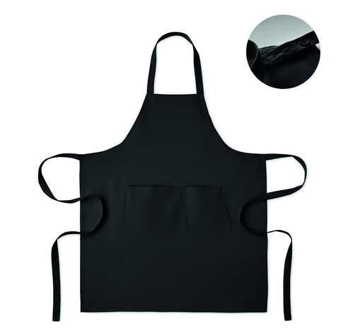 Küchenschürze Organic Cotton - Schwarz bedrucken, Art.-Nr. MO2249-03