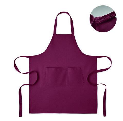 Küchenschürze Organic Cotton - Bordeaux bedrucken, Art.-Nr. MO2249-02