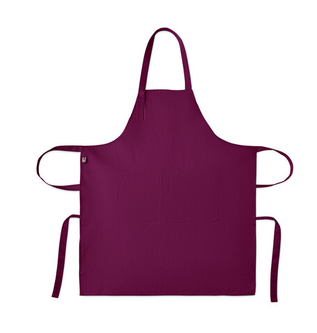 Küchenschürze Organic Cotton - Bordeaux bedrucken, Art.-Nr. MO2249-02