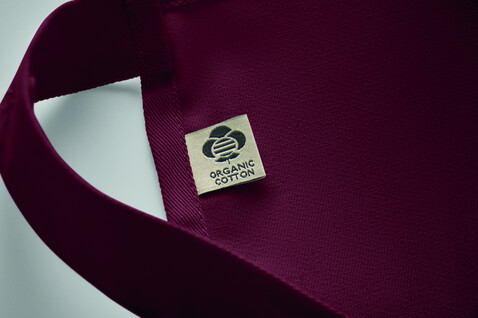 Küchenschürze Organic Cotton - Bordeaux bedrucken, Art.-Nr. MO2249-02