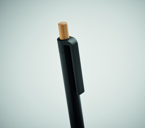 Druckkugelschreiber recy. ABS - Schwarz bedrucken, Art.-Nr. MO2304-03