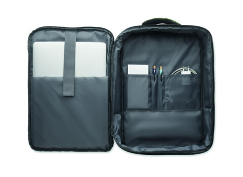 15" Laptop-Rucksack - Armeegrün bedrucken, Art.-Nr. MO2305-49