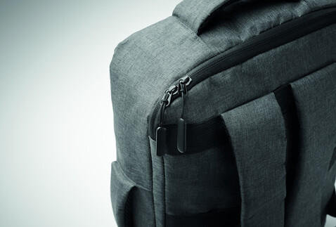 15" Laptop-Rucksack - Steingrau bedrucken, Art.-Nr. MO2305-15