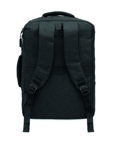 15" Laptop-Rucksack - Schwarz bedrucken, Art.-Nr. MO2305-03