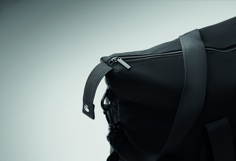 Weekender recy. Materialien - Schwarz bedrucken, Art.-Nr. MO2306-03