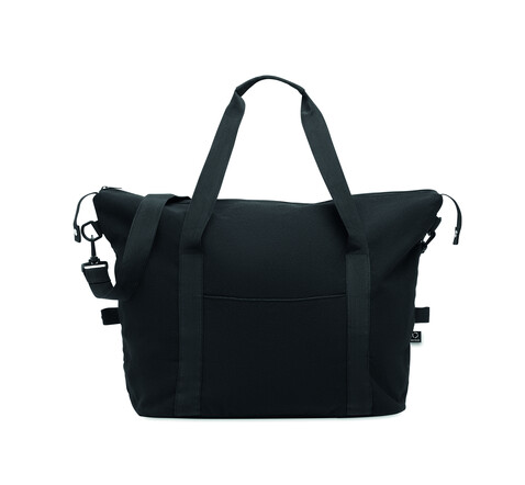 Weekender recy. Materialien - Schwarz bedrucken, Art.-Nr. MO2306-03