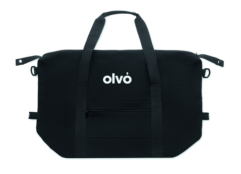 Weekender recy. Materialien - Schwarz bedrucken, Art.-Nr. MO2306-03