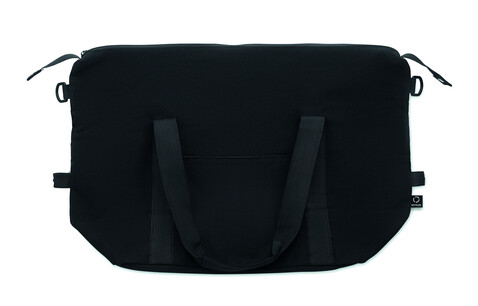 Weekender recy. Materialien - Schwarz bedrucken, Art.-Nr. MO2306-03