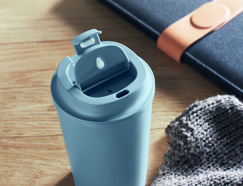 Doppelwandiger Becher 350 ml - Petrol bedrucken, Art.-Nr. MO2310-20