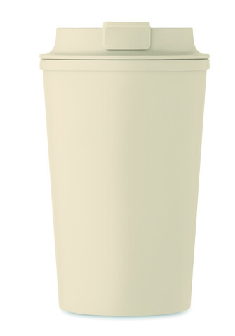 Doppelwandiger Becher 350 ml - Beige bedrucken, Art.-Nr. MO2310-13