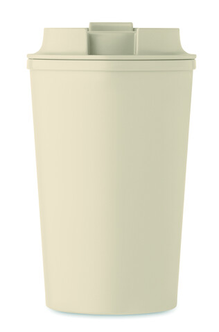 Doppelwandiger Becher 350 ml - Beige bedrucken, Art.-Nr. MO2310-13