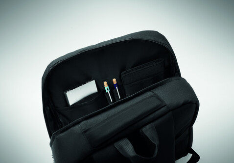15" Laptop-Rucksack - Schwarz bedrucken, Art.-Nr. MO2318-03 15" Laptop-Rucksack - Schwarz bedrucken, Art.-Nr. MO2318-03