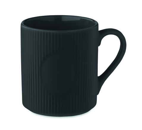 Keramikbecher matt 340ml - Schwarz bedrucken, Art.-Nr. MO2397-03